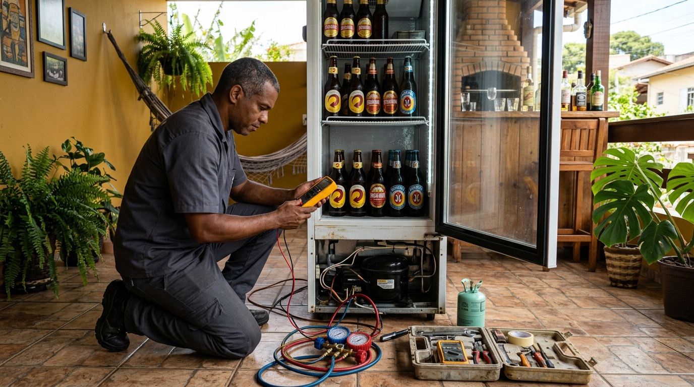 Reparo de Cervejeira Residencial na Renascença, Santa Maria‑RS